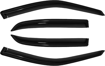 4pc Sun Rain Guards Window Visor Wind Deflector Compatible - Image 3