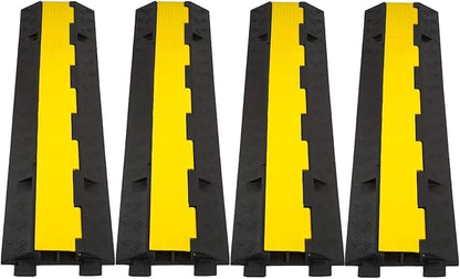 CXRCY Cable Ramp 4 Pack 2 Channel 11000lbs axle Capacity Floor Cable Cord by CXRCY