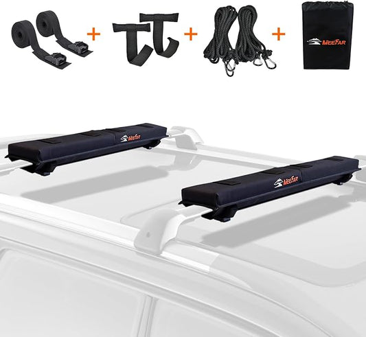 MeeFar Universal Roof Rack Pads Fit on Cross Bars by MeeFar