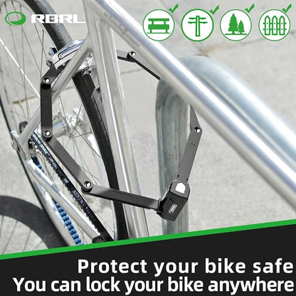 RBRL Folding Bike Lock, 3.6ft Heavy Duty Anti Theft, Hardened Steel 8mm Chain - Image 6