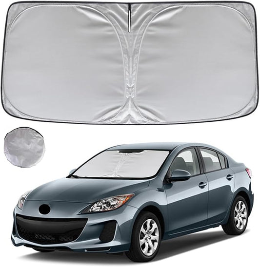KAYZT Windshield Sun Shade for 2010-2013 Mazda 3 Foldable Sunshade Front Window by KAYZT