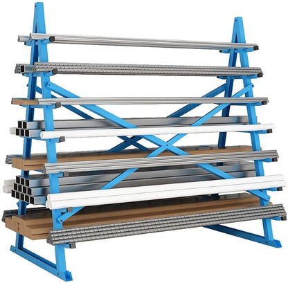 Yeeoy Steel Horizontal Storage Rack, 7 Tier Detachable Lumber Storage Rack by Unknown