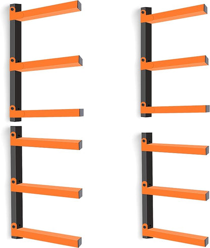 Caliee lumber Storage Rack Wall Mount, Heavy Duty Wood Storage Racks by Home