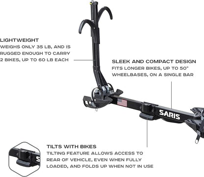 Saris SuperClamp EX 4-Bike Hitch Rack – Lightweight Platform Bike Carrier - Image 5