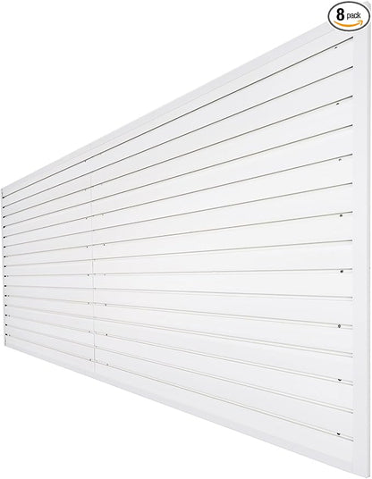 Slatwall Panels 4x8 ft Garage Wall Storage System, PVC Slat Wall Paneling by FRAYSCENT