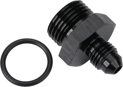 4AN Male Flare to 8AN ORB O-ring Boss Fuel Pump Rail Adapter Fitting Aluminum - Image 4