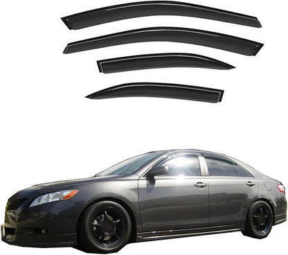 Wind Deflector Compatible with 2002-2006 Toyota Camry Smoke Sun/Rain Guard by GLDIFA