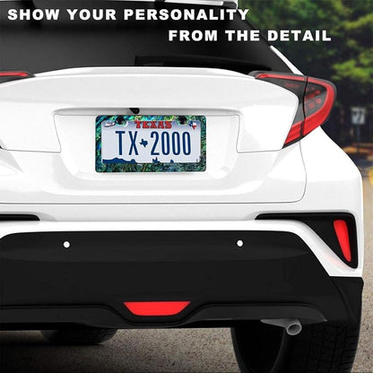 Abalone License Plate Frame-Faux Abalone Car License Plate Holder Auto - Image 2
