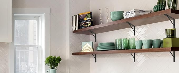 24 Pack L11 x H 8" Black Heavy Duty Shelf Brackets - Image 7