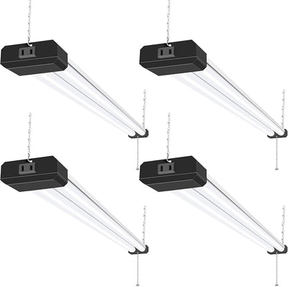 hykolity 4 Pack 4FT LED Shop Light, Linkable Utility Shop Lights, 5000K by hykolity