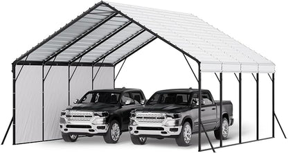 VEVOR Heavy Duty Metal Carport, 20 x 20 ft Outdoor Carport by VEVOR