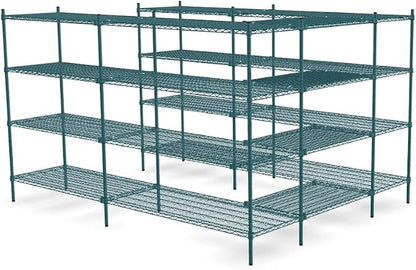 NSF 7' x 9' Walk-in 4-Tier Shelving Unit Kit - Image 2