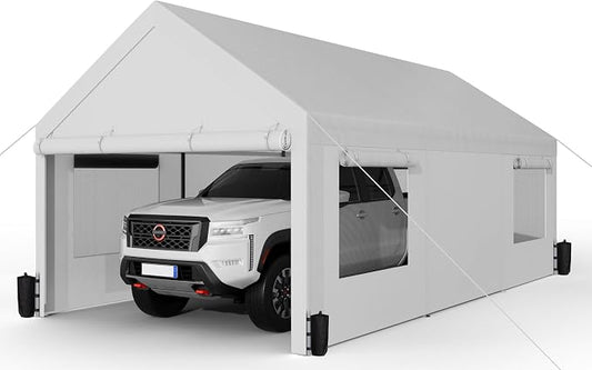 Shintenchi Carport 10' x 20' Heavy Duty Portable Garage, Car Port Canopy by Shintenchi