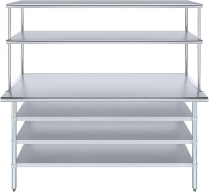 Amgood 24" x 72" Stainless Steel Work Table - Image 2