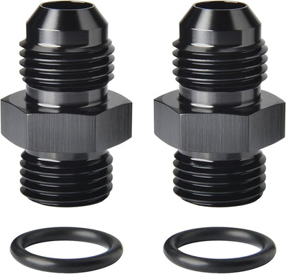 6AN Male Flare to 6AN ORB O-ring Boss Fuel Pump Rail Adapter Fitting Aluminum by Podavelle