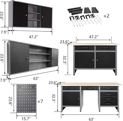 JZD Metal Storage Organization System, Hanging Closet, - Image 3