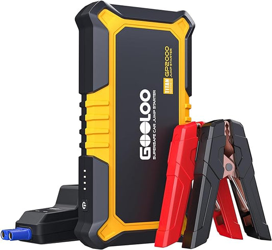 GOOLOO New GP2000 Jump Starter 2000A Car Starter Battery Pack, 12V Car Battery by GOOLOO