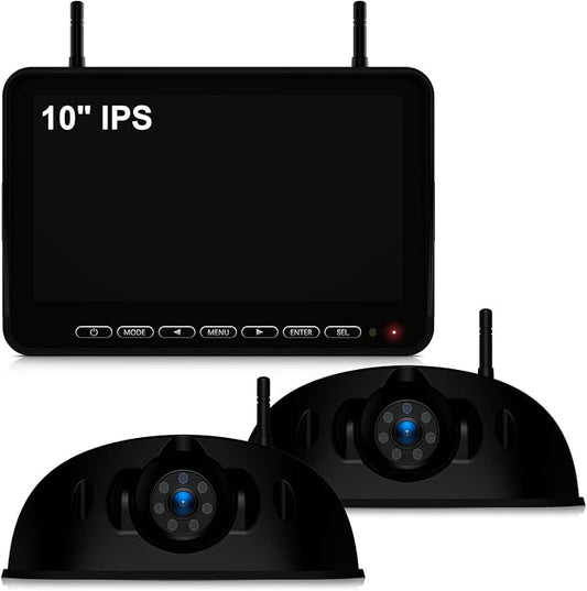 Fookoo 1080P 10" Wireless RV Backup Camera System by FOOKOO