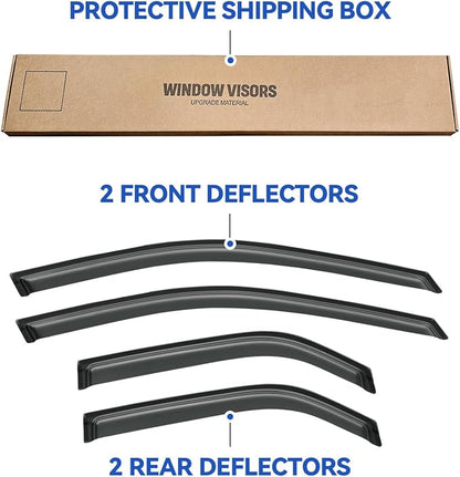 Window Visors Rain Guards Shield - Image 5