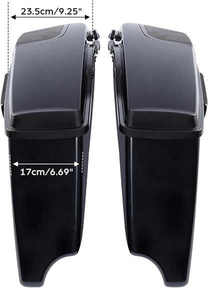 XFMT Motorcycle 4" Extended Hard Saddlebag Fit - Image 4
