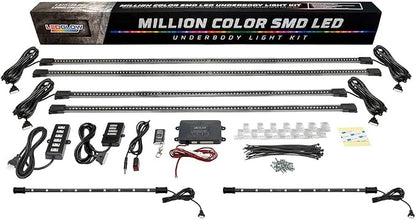 LEDGlow 4pc Million Color Multi-Color LED Underbody Underglow & 2pc Interior - Image 6
