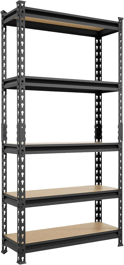 BIG RED Storage Shelving Unit, 5-Tier Adjustable, Heavy Duty Metal Garage by BIGRED