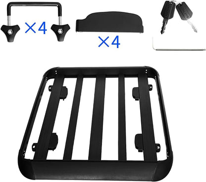 YHAAVLE 55" Cargo Basket, Heavy Duty Vehicle Roof Rack Baskets, Universal - Image 7