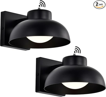 Black Exterior Light Fixtures, 2 Pack Dusk to Dawn LED Outdoor Wall Lights by Unknown