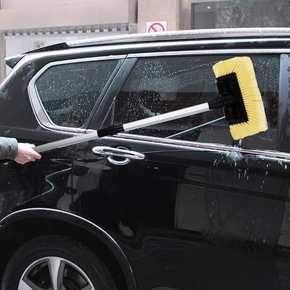 SENGO Car Wash Brush with Long Handle 12'' Lock Soft Bristle Brush car Scrub - Image 8