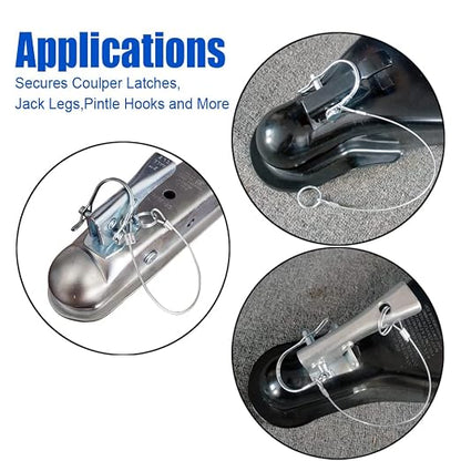 5Pcs Trailer Coupler Pin 5/16x 1-3/4（WxL） Prevents Loss Trailer Hitch Locking - Image 2