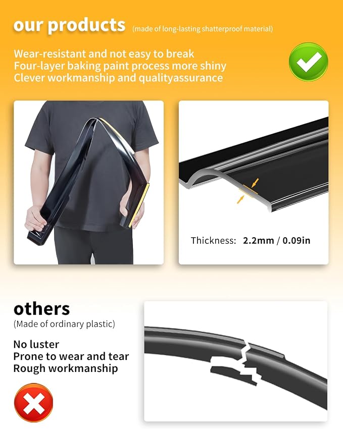 in-Channel Window Rain Guards Fit - Image 5