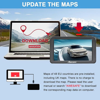 GPS Navigator for Car Truck 7 inch Touch Screen, 2025 North America Maps Free - Image 5