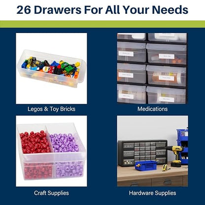 Akro-Mils 26-Drawer Plastic Drawer Storage Cabinet - Image 6