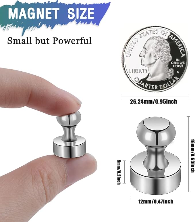 22Packs Neodymium Fridge Magnets, Strong Magnets - Image 2