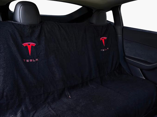 Compatible with Tesla Model Y/3 Premium Towel Car Rear Seat Cover by Piora