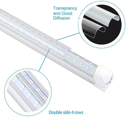 T8 LED Light Tube, 4FT 60W, 6500K Cool White Clear Cover, 4FT Tube Light - Image 3