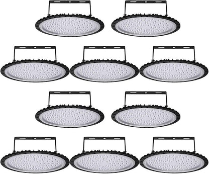 Viugreum 10 Pack 500W UFO LED High Bay Light, 50000LM 6500K Daylight White by Viugreum