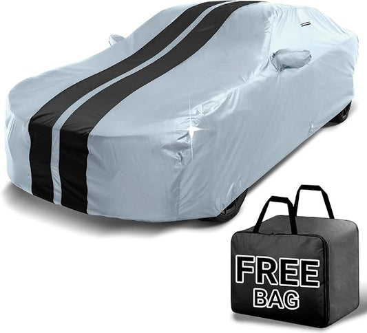 iCarCover Custom Car Cover for Chevy Malibu Waterproof All Weather Rain Snow UV by iCarCover