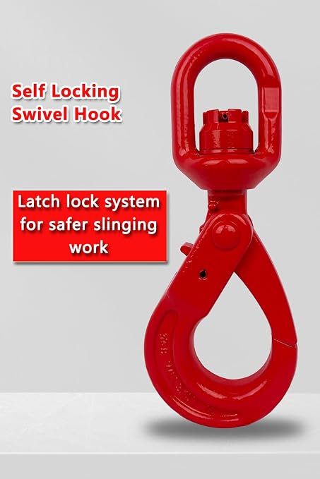 Swivel Self-Locking Hook 17636 lbs Heavy Duty Swivel Lifting Hook Swivel - Image 2