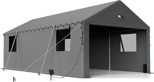 13x25 Carport Canopy, Heavy Duty Car Port, Portable Car Ports Garage by BENASS