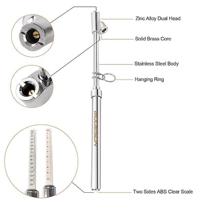 GODESON Dual Head Tire Pressure Gauge, Heavy Duty Pen Tire Gauge Range - Image 3