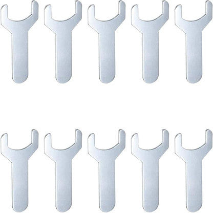 HARFINGTON 10pcs Small Wrench 22x70x2mm Metric U-Shaped Single Open Ended by HARFINGTON