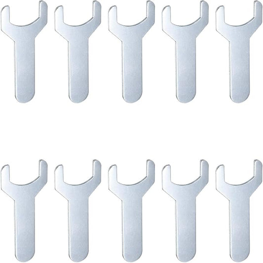 HARFINGTON 10pcs Small Wrench 22x70x2mm Metric U-Shaped Single Open Ended by HARFINGTON