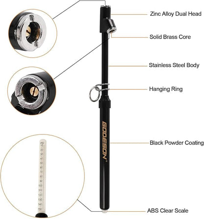 GODESON Dual Head Tire Pressure Gauge, Heavy Duty Pencil Tire Gauge Range - Image 2