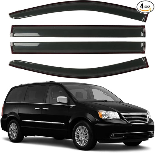 Rain Guard Fit for 2008-2020 Dodge Grand Caravan, 2008-2016 Chrysler Town & by CHYKORLA