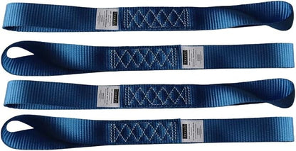 Heavy Duty Soft Loop Tie Down Straps 1.5 inches 18 inches 10, 000 LBS Breaking - Image 2