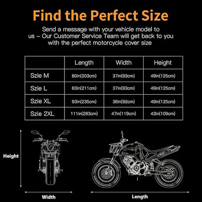 Motorcycle Cover, Coverado Motorcycle Covers Waterproof Outdoor Storage - Image 6