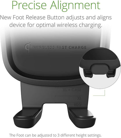 iOttie Car Charger Easy One Touch Wireless 2 Qi Charging CD Slot + Air Vent - Image 5