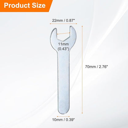 HARFINGTON 10pcs Small Wrench 11x70x1.5mm Metric U-Shaped Single Open Ended - Image 2