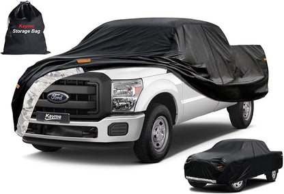 Kayme Truck Cover Custom Fit Ford F-250 Crew Cab Short Bed. Full Exterior Heavy by kayme